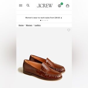 J.Crew Winona Penny Loafers in “Rich Caramel” - Worn once